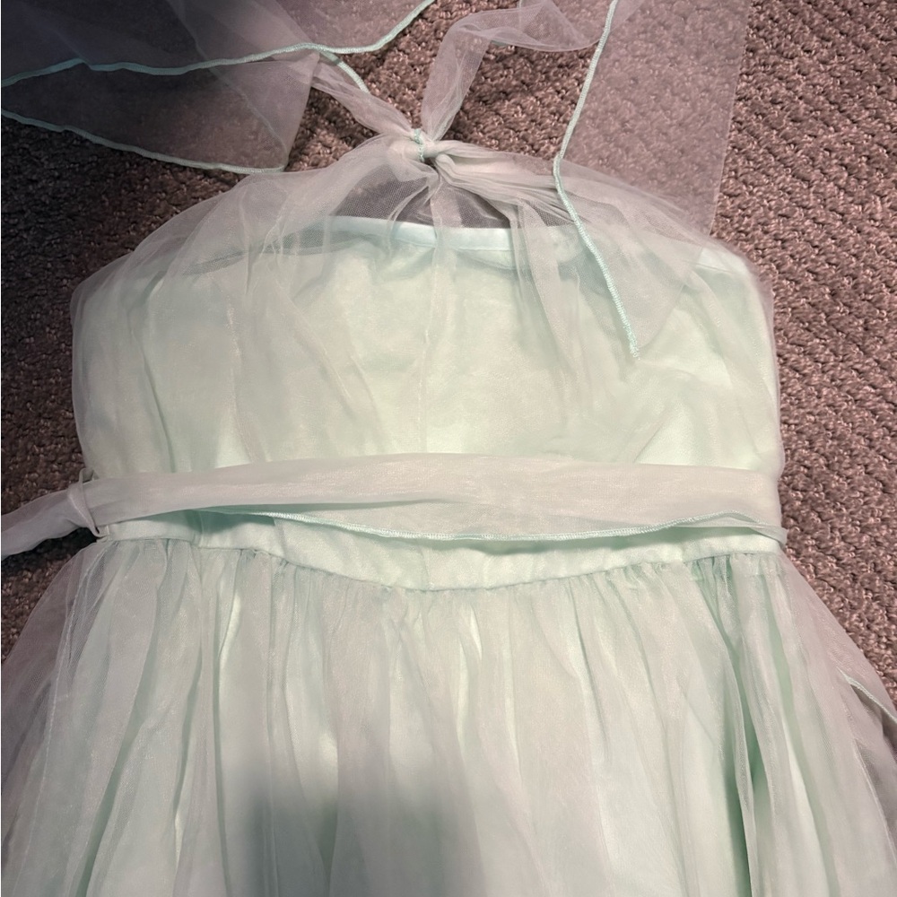 Elegant Mint Green Kids Dress